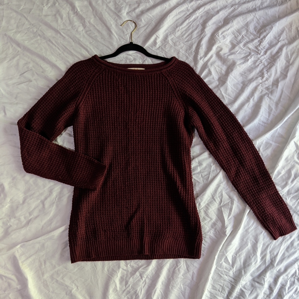 Burgundy sweater